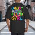 Daddy Of The Birthday Girl Retro 80's Party Big And Tall Men's T-Shirt Back Print