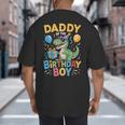 Daddy Of The Birthday Party Outfit Dinosaur Squad Dad Big And Tall Men's T-Shirt Back Print
