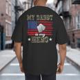 My Daddy Is My Hero Military Dad American Flag Army Proud Ar Big And Tall Men's T-Shirt Back Print