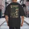 My Daddy Is My Hero Military Dad US Flag Father’s Day Big And Tall Men's T-Shirt Back Print My Daddy Is My Hero Military Dad US Flag Father’s Day Big And Tall Men's T-Shirt Back Print
