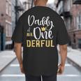 Daddy Of Mr Onederful 1st Birthday First One-Derful Matching Big And Tall Men's T-Shirt Back Print