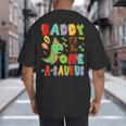 Daddy Of The One-A-Saurus 1St Birthday Boy Dinosaur Big And Tall Men's T-Shirt Back Print