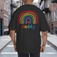 Daddy Rainbow For Women Men Family Matching Birthday Big And Tall Men's T-Shirt Back Print