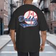 Daddy Of Rookie 1st Birthday Baseball Theme Matching Party Big And Tall Men's T-Shirt Back Print