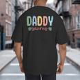 Daddy Saurus Dad Dinosaur Three Rex Birthday Boy Girl Family Big And Tall Men's T-Shirt Back Print