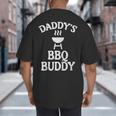 Daddys BBQ Buddy Cute Barbecue Family Match Boys Girls Kids Big And Tall Men's T-Shirt Back Print