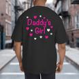 Daddy's Girl Shirt With Pink Lettering Big And Tall Men's T-Shirt Back Print