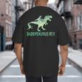 DaddysaurusRex Dinosaur Daddy Saurus Dad 2 Two Kids Dino Big And Tall Men's T-Shirt Back Print DaddysaurusRex Dinosaur Daddy Saurus Dad 2 Two Kids Dino Big And Tall Men's T-Shirt Back Print