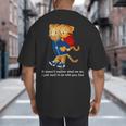 Daniel And Dad Tiger Dark Shirt Big And Tall Men's T-Shirt Back Print