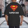 DC Comics Superman Father's Day Super Dad Logo Big And Tall Men's T-Shirt Back Print DC Comics Superman Father's Day Super Dad Logo Big And Tall Men's T-Shirt Back Print