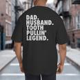 Dentist Men Son Husband Dad Boss Big And Tall Men's T-Shirt Back Print