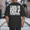 This Is What A DILF Looks Like Hot Dad DILF Big And Tall Men's T-Shirt Back Print