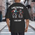 Dirt Bike Family Father Son Motocross Off-Road MX Dad Boys Big And Tall Men's T-Shirt Back Print