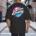 Disco Daddy 60's 70s Disco Dad Big And Tall Men's T-Shirt Back Print