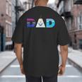 Disney Frozen Elsa Anna Olaf Dad Father's Day Birthday Big And Tall Men's T-Shirt Back Print