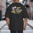 Disney Mickey Mouse Best Disney Dad Birthday Father’s Day Big And Tall Men's T-Shirt Back Print