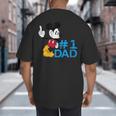 Disney Mickey Mouse Father's Day 1 Dad Big And Tall Men's T-Shirt Back Print Disney Mickey Mouse Father's Day 1 Dad Big And Tall Men's T-Shirt Back Print