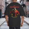 Disney Pixar The Incredibles 2 Mr Incredible Vintage Dad Big And Tall Men's T-Shirt Back Print