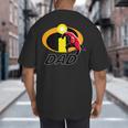 Disney And Pixar's The Incredibles Mr Incredible Dad Family Big And Tall Men's T-Shirt Back Print