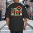 Dog Fathers Day Fur Dad The Man The Myth The Snack Dealer Big And Tall Men's T-Shirt Back Print