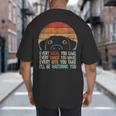 Dog Lover Dog Humor Dog Mom Dog Dad Big And Tall Men's T-Shirt Back Print