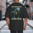 Don't Worry Kitten Daddy's Here Big And Tall Men's T-Shirt Back Print
