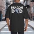 Dragon Dad Daddy Father's Day Dragon Big And Tall Men's T-Shirt Back Print