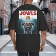 Drooling Boxer Jowls Fawn Dog Mom Dog Dad Burger Big And Tall Men's T-Shirt Back Print