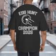 Egg Hunt Champion 2025 First Time Dad Pregnancy Reveal Big And Tall Men's T-Shirt Back Print