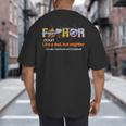 Fa-Thor Like Dad Just Way Mightier Hero Fathers Day Big And Tall Men's T-Shirt Back Print