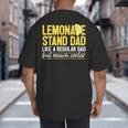 Family Lemonade Stand Dad Big And Tall Men's T-Shirt Back Print Family Lemonade Stand Dad Big And Tall Men's T-Shirt Back Print