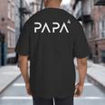 Father Of 4 Kids Dad Squared Dad To The Fourth Power Big And Tall Men's T-Shirt Back Print