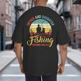Father Daughter Fishing Partner For Life Retro Matching Dad Big And Tall Men's T-Shirt Back Print