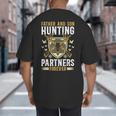 Father And Son Hunting Partners Dad And Son Hunting Buddies Big And Tall Men's T-Shirt Back Print