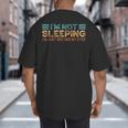 Fathers Dad Joke I'm Not Sleeping I'm Just Resting My Eyes Big And Tall Men's T-Shirt Back Print