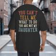 Father's Day Dad From Daughter Daddy Big And Tall Men's T-Shirt Back Print