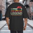 Father's Day The Man The Myth The Bowling Legend Bowler Dad Big And Tall Men's T-Shirt Back Print