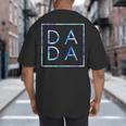 Father's Day For New Dad Dada Him Papa Tie Dye Dada Small Big And Tall Men's T-Shirt Back Print