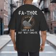Fathor Dad Father Father's Day Classic Fit Short Sleeve T-Shirt Size Small Big And Tall Men's T-Shirt Back Print
