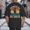 Firefighter Dad Like Regular Dad But Cooler Father's Day Big And Tall Men's T-Shirt Back Print Firefighter Dad Like Regular Dad But Cooler Father's Day Big And Tall Men's T-Shirt Back Print