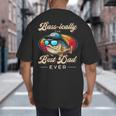 Fishing Father's Day Dad Fisherman Birthday Graphic Big And Tall Men's T-Shirt Back Print
