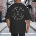 Fishing Fisherman Dad Support Your Local Hookers Small Big And Tall Men's T-Shirt Back Print