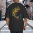 Fishing Shirts PEACOCK BASS Fishing Art Shirt For Dad Big And Tall Men's T-Shirt Back Print