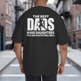Flag Football Girl Dad Proud Father Of Girl Playing Sports Big And Tall Men's T-Shirt Back Print