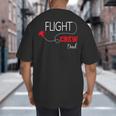 Flight Crew Airplane Birthday Dad Airplane Matching Family Big And Tall Men's T-Shirt Back Print