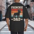 Frenchie Dad Retro French Bulldog Lover Daddy Men Big And Tall Men's T-Shirt Back Print