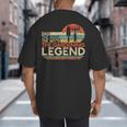 Gardener Dad The Man The Myth The Gardening Legend Big And Tall Men's T-Shirt Back Print
