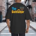 Gelt Father Hanukkah Menorah Jewish Dad Pajamas Big And Tall Men's T-Shirt Back Print Gelt Father Hanukkah Menorah Jewish Dad Pajamas Big And Tall Men's T-Shirt Back Print
