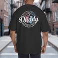 Gender Reveal Dad Daddy To Be Pink Or Blue Baby Shower Big And Tall Men's T-Shirt Back Print