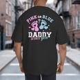 Gender Reveal Daddy Dad Big And Tall Men's T-Shirt Back Print